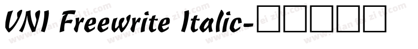 VNI Freewrite Italic字体转换